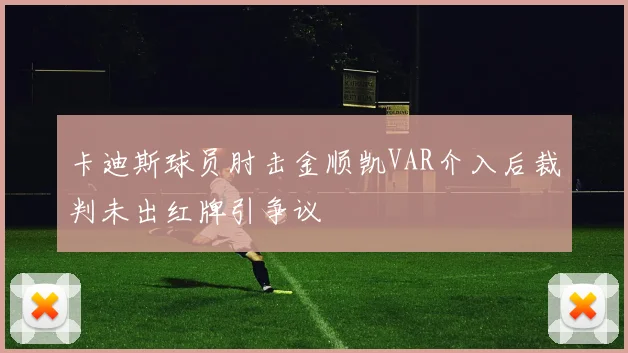 卡迪斯球员肘击金顺凯VAR介入后裁判未出红牌引争议